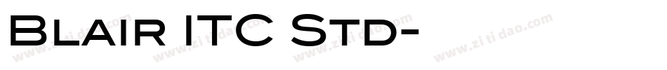 Blair ITC Std字体转换